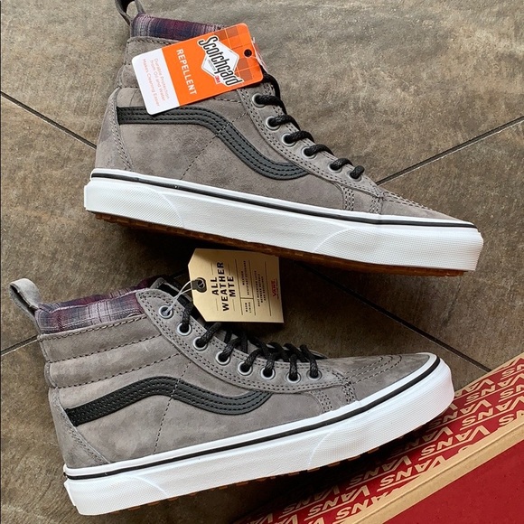 • VANS SK8-Hi Mte Pewter/Plaid/True White WMNS - Picture 13 of 16